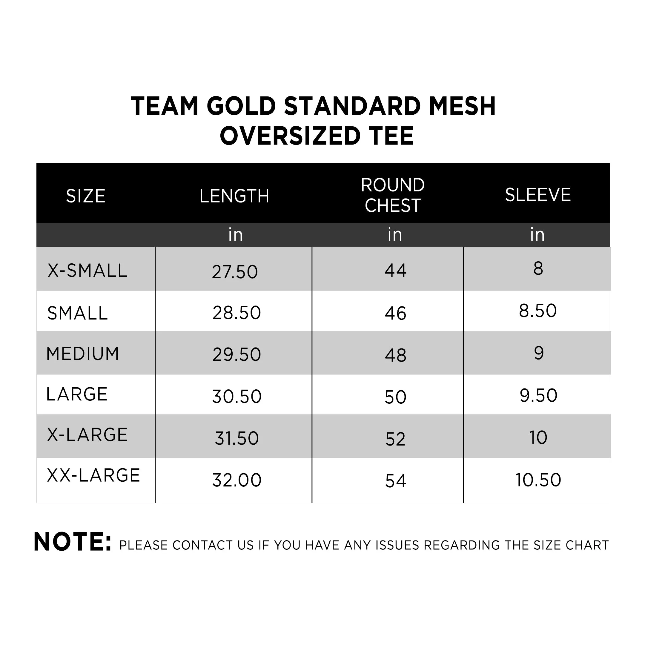 Team Gold Standard Mesh Oversized Tee