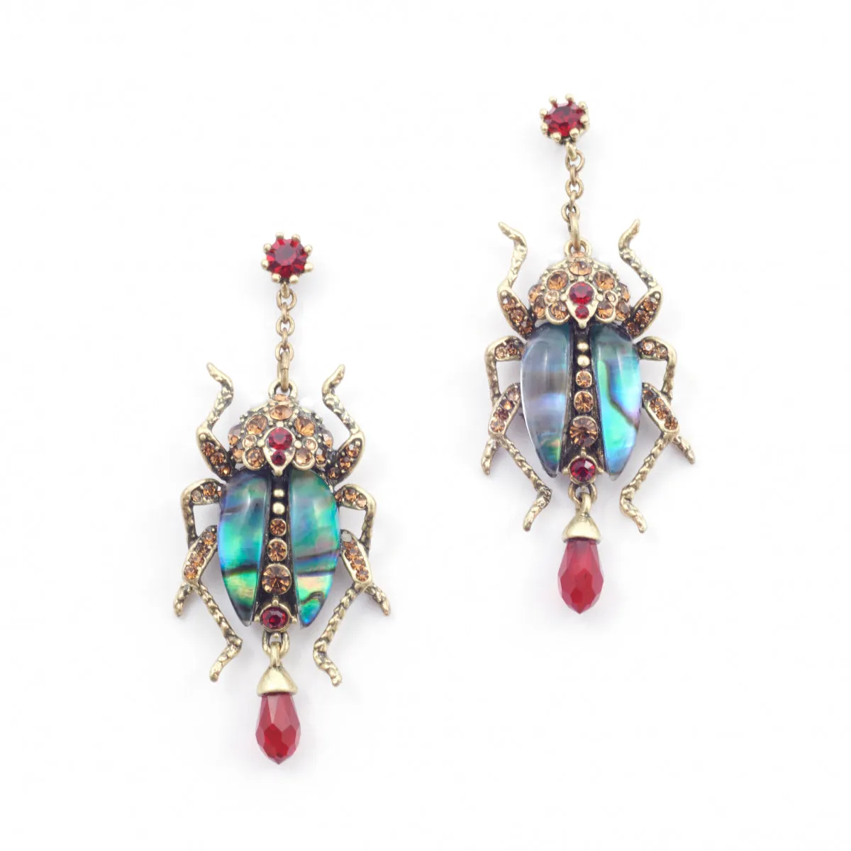 The Bejewelled Beetle Statement Earrings