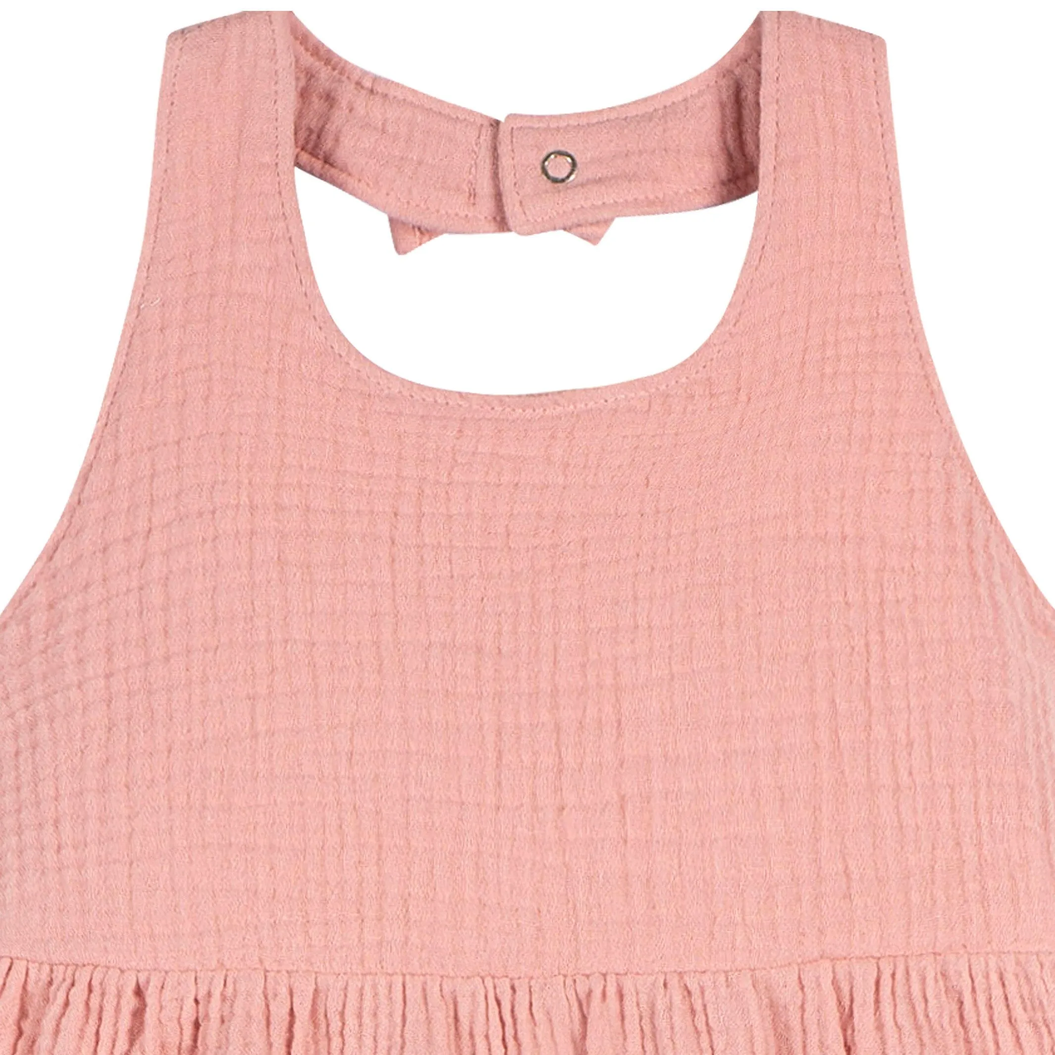 Toddler Girls Rose Pink Halter Romper