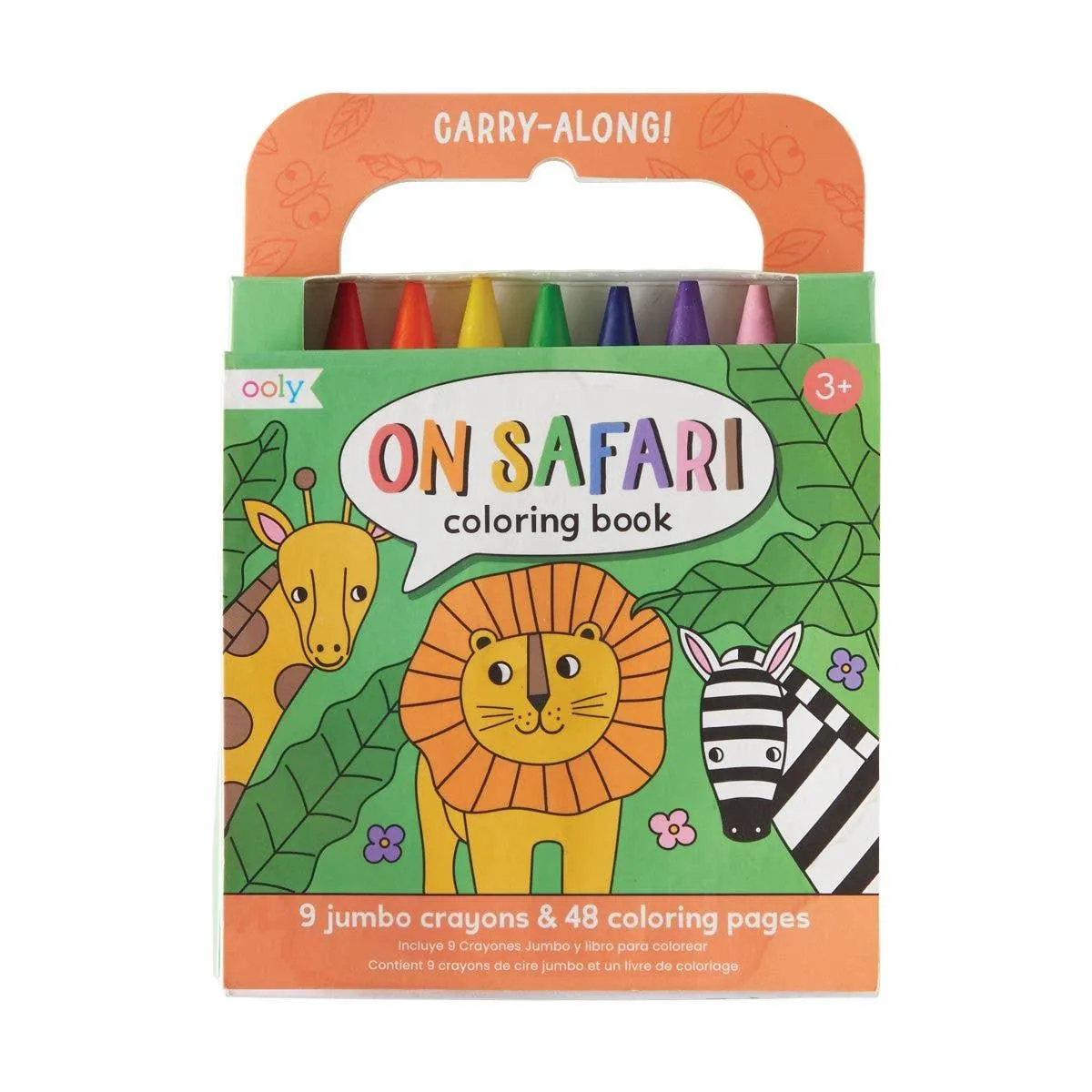 Travel Coloring Set | Carry Along Crayon & Coloring- On Safari | Ooly