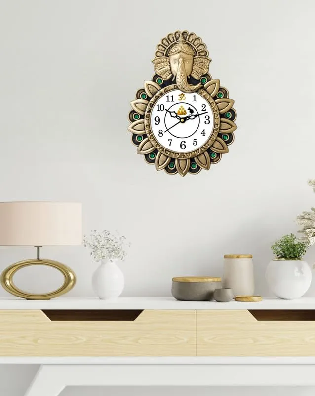 VRINDA DECOR HUB Decorative Wall Clock for Living Room, Bedroom, Kitchen, Dining Room, Nursery, Office, Home Decor_1033